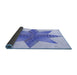 Thickness of Patterned Blue Rug, pat3431blu