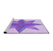 Sideview of Machine Washable Transitional Blossom Pink Rug, wshpat3431pur