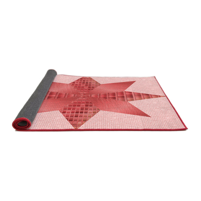 Thickness of Patterned Pink Rug, pat3431rd
