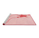 Sideview of Machine Washable Transitional Pastel Red Pink Rug, wshpat3432rd