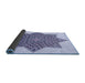 Thickness of Patterned Periwinkle Purple Rug, pat3434blu