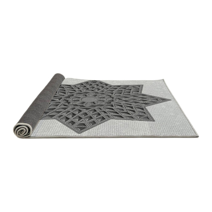 Thickness of Patterned Gray Rug, pat3434gry