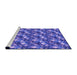 Sideview of Machine Washable Transitional Purple Mimosa Purple Rug, wshpat3435pur