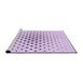 Sideview of Machine Washable Transitional Orchid Purple Rug, wshpat3436pur