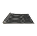 Thickness of Patterned Charcoal Black Rug, pat344gry