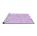 Sideview of Machine Washable Transitional Violet Purple Rug, wshpat3440pur