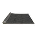 Thickness of Patterned Charcoal Black Rug, pat3441gry