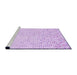 Sideview of Machine Washable Transitional Violet Purple Rug, wshpat3442pur