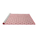 Sideview of Machine Washable Transitional Pink Rug, wshpat3443rd