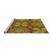 Sideview of Machine Washable Transitional Mahogany Brown Rug, wshpat3444org