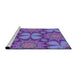 Sideview of Machine Washable Transitional Purple Rug, wshpat3444pur