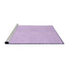 Sideview of Machine Washable Transitional Bright Lilac Purple Rug, wshpat3447pur