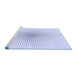 Sideview of Machine Washable Transitional Lavender Blue Rug, wshpat3448blu