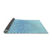 Thickness of Patterned Blue Rug, pat3449lblu