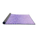 Thickness of Patterned Purple Mimosa Purple Rug, pat3449pur