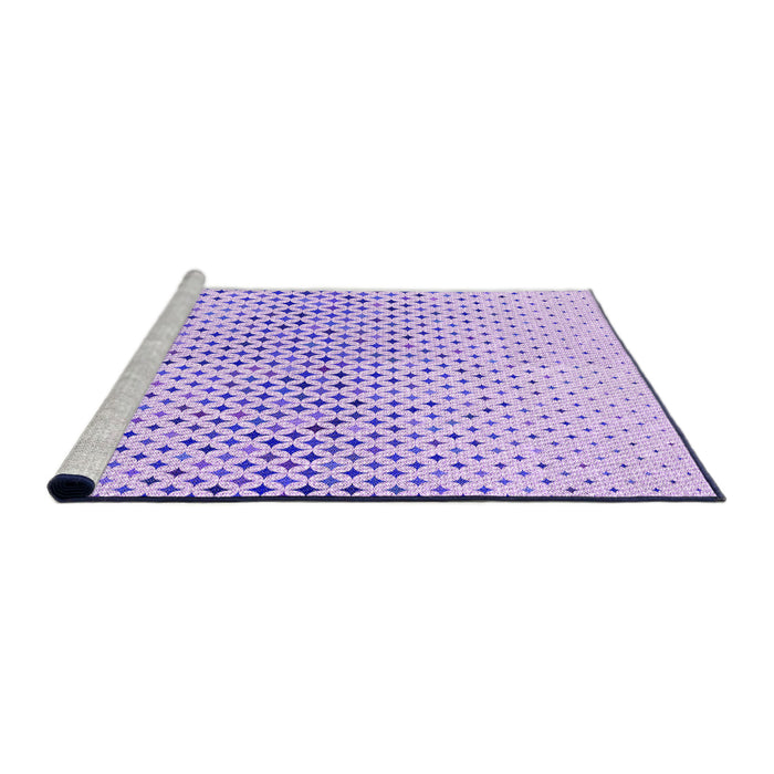 Sideview of Machine Washable Transitional Purple Mimosa Purple Rug, wshpat3449pur