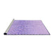 Sideview of Machine Washable Transitional Purple Mimosa Purple Rug, wshpat3449pur