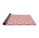 Thickness of Patterned Pink Rug, pat3450rd