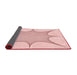 Thickness of Patterned Pastel Red Pink Rug, pat3451rd