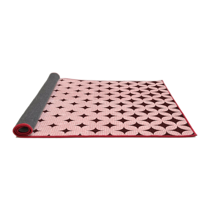 Thickness of Patterned Pink Rug, pat3452rd