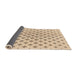 Thickness of Patterned Bronze Brown Rug, pat3453org