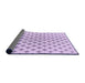 Thickness of Patterned Lilac Purple Rug, pat3453pur