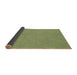 Thickness of Patterned Olive Green Rug, pat3454brn