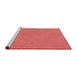 Sideview of Machine Washable Transitional Red Rug, wshpat3454rd