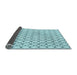 Thickness of Patterned Electric Blue Rug, pat3455lblu