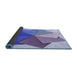 Thickness of Patterned Periwinkle Purple Rug, pat3456blu