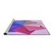 Sideview of Machine Washable Transitional Dark Orchid Purple Rug, wshpat3456pur