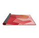 Thickness of Patterned Light Salmon Pink Rug, pat3457rd