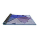 Thickness of Patterned Periwinkle Purple Rug, pat3458blu