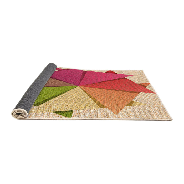 Thickness of Patterned Red Rug, pat3458org