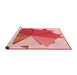 Sideview of Machine Washable Transitional Pink Rug, wshpat3458rd