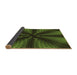 Thickness of Patterned Dark Forest Green Rug, pat346brn