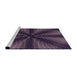 Sideview of Machine Washable Transitional French Lilac Purple Rug, wshpat346pur