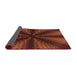 Thickness of Patterned Red Rug, pat346rd