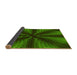 Thickness of Patterned Dark Lime Green Rug, pat346yw