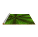 Sideview of Machine Washable Transitional Dark Lime Green Rug, wshpat346yw