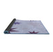 Thickness of Patterned Lavender Blue Rug, pat3462blu