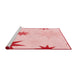 Sideview of Machine Washable Transitional Light Rose Pink Rug, wshpat3462rd