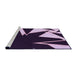 Sideview of Machine Washable Transitional Deep Purple Rug, wshpat3463pur