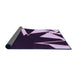 Thickness of Patterned Deep Purple Rug, pat3463pur