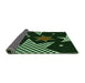 Thickness of Patterned Green Rug, pat3464grn