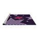 Sideview of Machine Washable Transitional Deep Purple Rug, wshpat3464pur