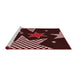 Sideview of Machine Washable Transitional Chocolate Brown Rug, wshpat3464rd