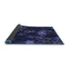 Thickness of Patterned Deep Periwinkle Purple Rug, pat3465blu