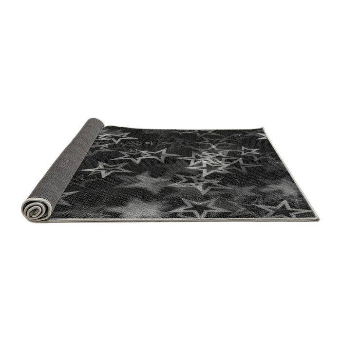 Thickness of Patterned Carbon Gray Rug, pat3465gry