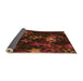 Thickness of Patterned Saddle Brown Rug, pat3465org